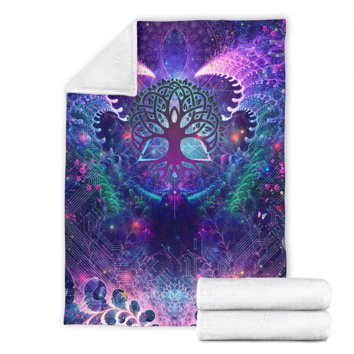 Tree of Life | Premium Microfleece Blanket - AOP | Cameron Gray