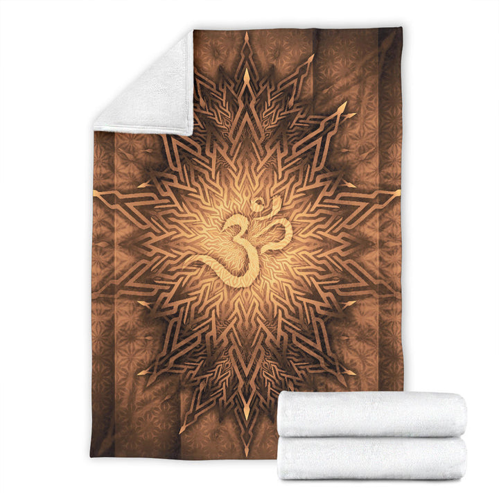 Mystical Aum Chakra Mandala - Earth | Blanket | Mandalazed