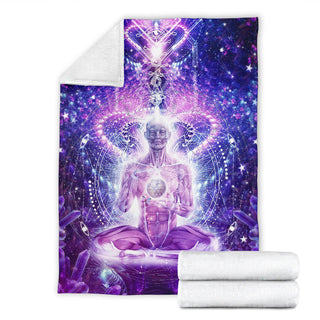Balanced Self | Premium Microfleece Blanket | Cameron Gray