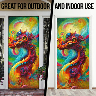 New Years Dragon Bouquet 2 Door Sock | Michael Garfield