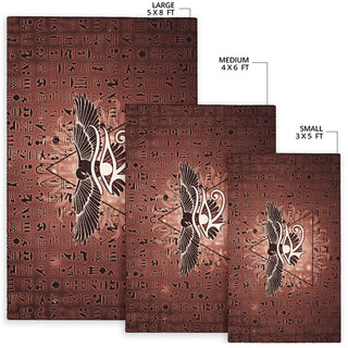 Eye of Horus Hieroglyphs | Rug | Mandalazed