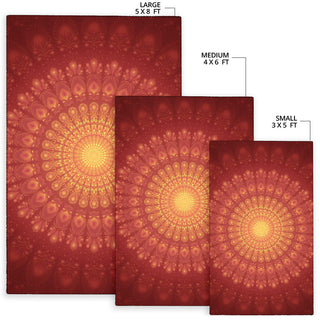 Peacock Feather Mandala - Sun | Rug | Mandalazed