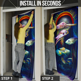 Sacred Aquarium Door Sock | Michael Garfield