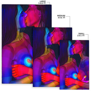 Psychedelic Kiss Rug | Phazed 18+