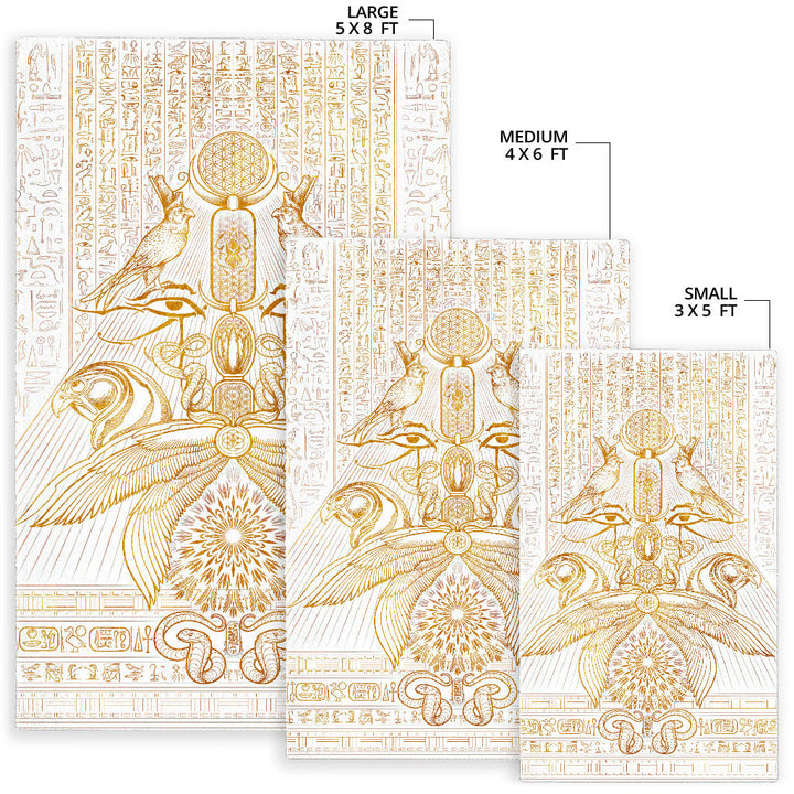 Auspices of Horus - Golden | Rug | Yantrart Design