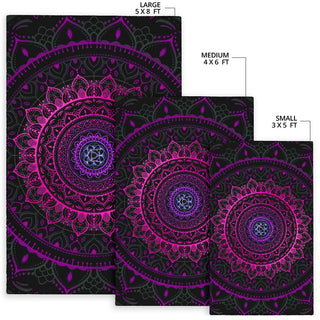 Cameron Gray | Neon Mandala | Floor Rug