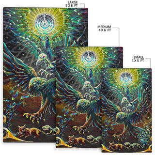 Life Feeds on Life Rug | Gavin Gerundo with Torus Energy Artworks