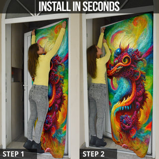 New Years Dragon Bouquet 2 Door Sock | Michael Garfield