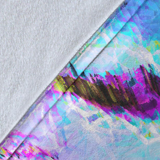 Glitch-Eye | Microfleece Blanket | Makroverset