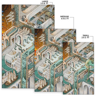 Fishing for Escher Rug | James Fletcher