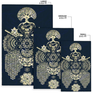 Geometric Gold | Rug | Mil Et Une