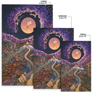 The Girl with the Paper Kite | Rug | James Fletcher