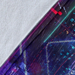 Neon Zone | Premium Microfleece Blanket | Cameron Gray