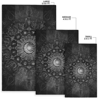 Zodiac Calendar Mandala - Darkness | Rug | Mandalazed
