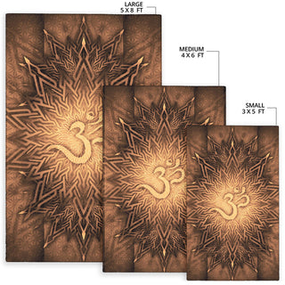 Mystical Aum Chakra Mandala - Earth | Rug | Mandalazed