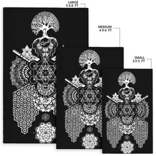 GEOMETRIC BLACK RUG | MIL ET UNE