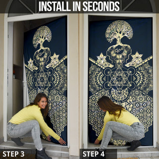 GEOMETRIC GOLD DOOR SOCK | MIL ET UNE