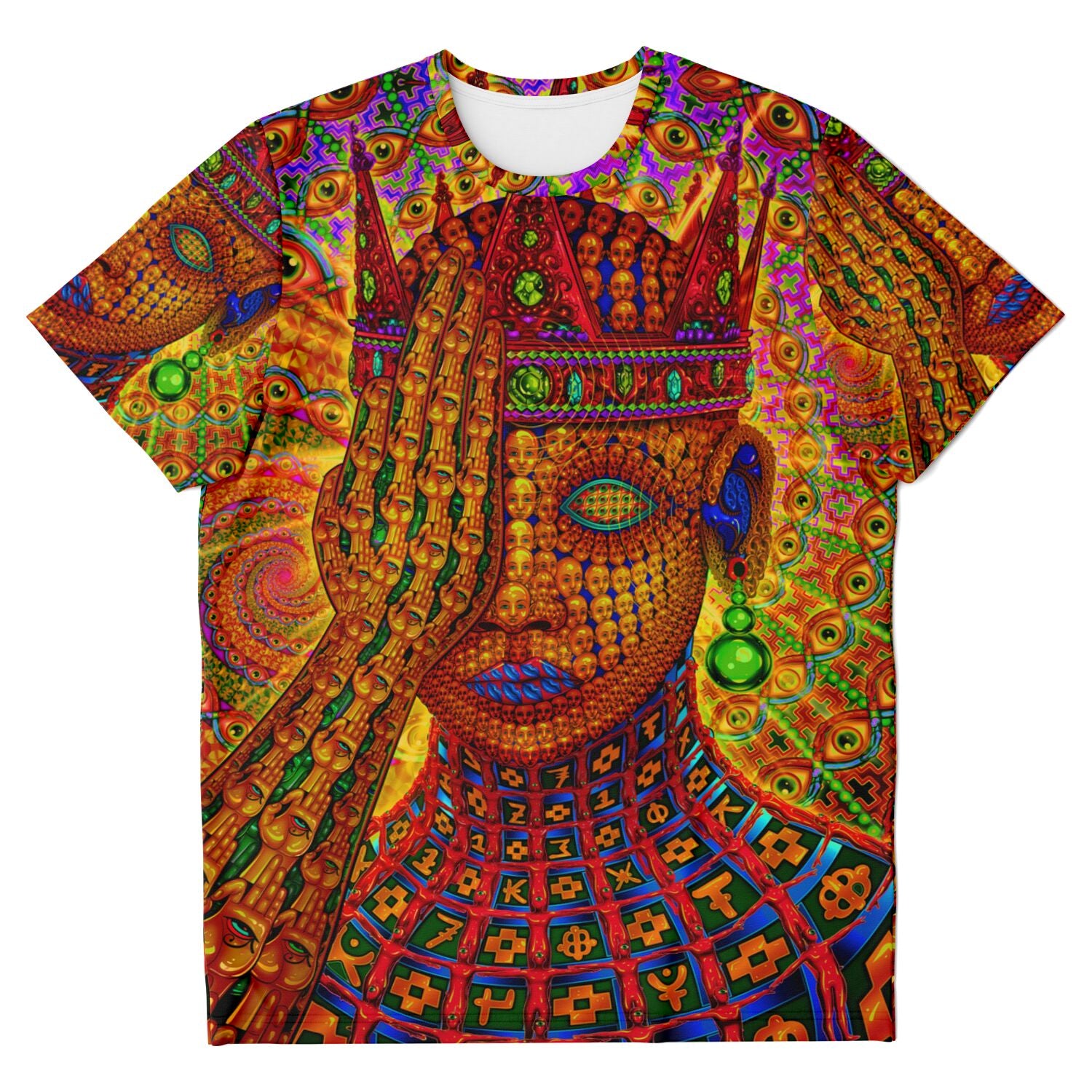 OVERCLOCKED CORTEX |Psychedelic T-Shirt – SalviaDroid | Acidmath