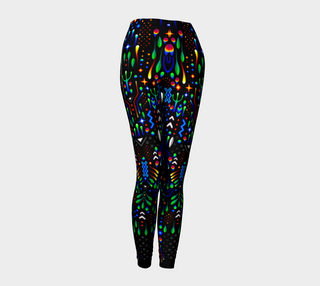 front TAS Visuals PsychedelicElemental Realm Yoga Leggings – Eco Stretch Comfort