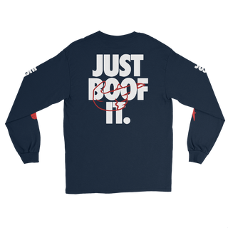 Just Boof It (white print) | Long Sleeve Cotton Shirt | ALGA