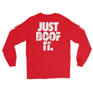 Just Boof It (white print) | Long Sleeve Cotton Shirt | ALGA